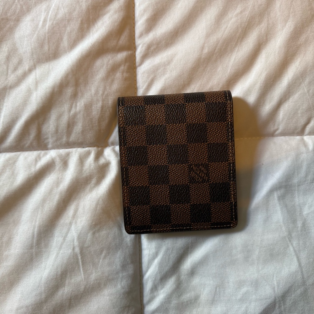 Checkered Brown Wallet